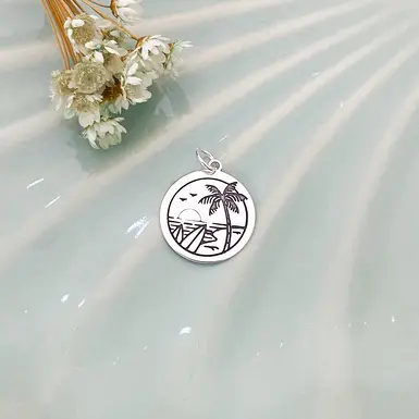 PINGENTE DESENHO PRAIA